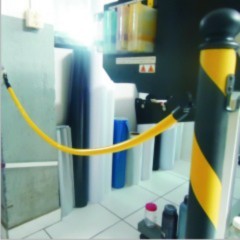Barra de isolamento em material (pvc flexível) com ponteiras (ABS)