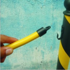 Barra de isolamento em material (pvc flexível) com ponteiras (ABS)