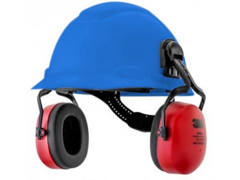 Capacete 3M com abafador Muffler acoplado