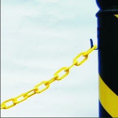 Corrente em material plástico para sinalização e demarcação